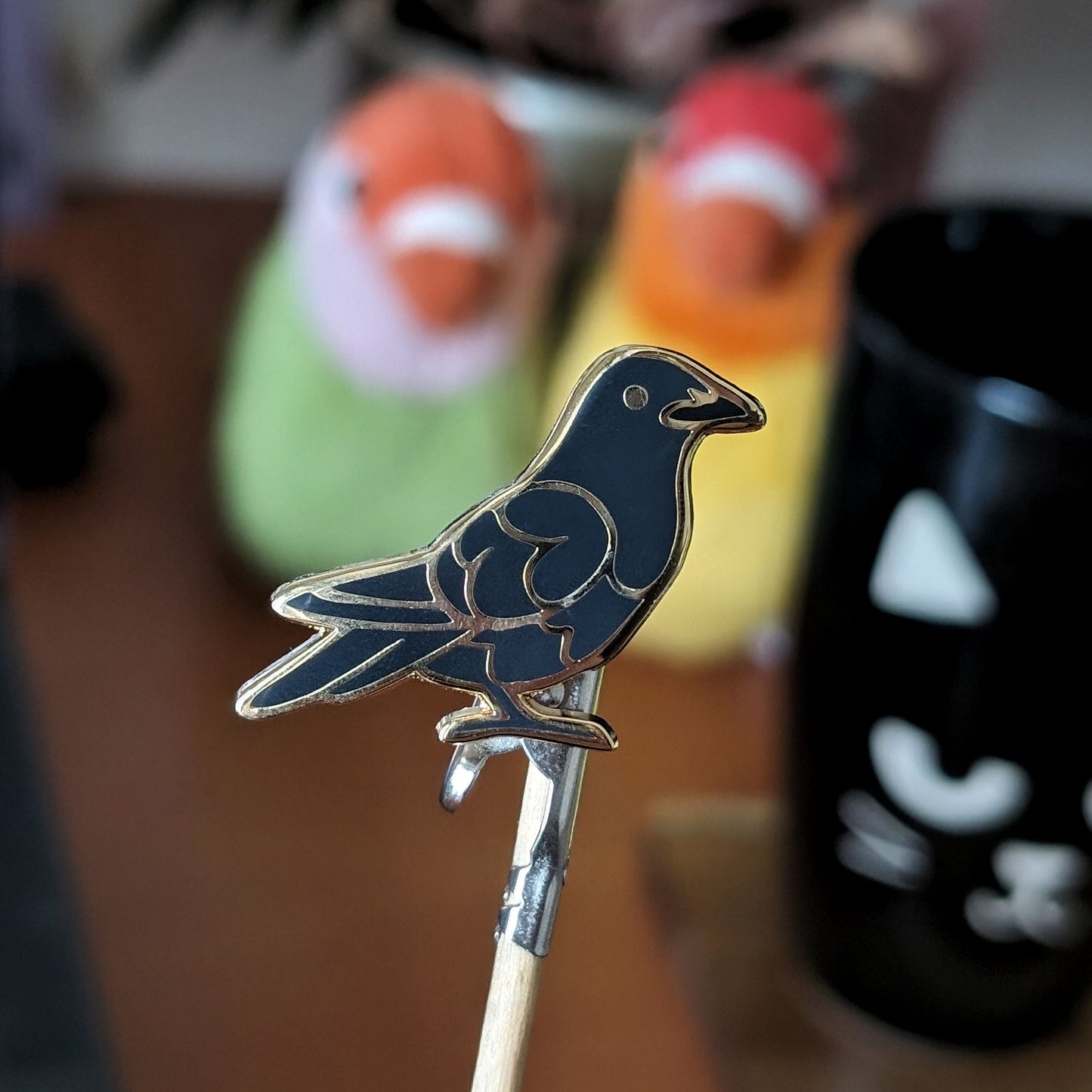 Crow Enamel Pin
