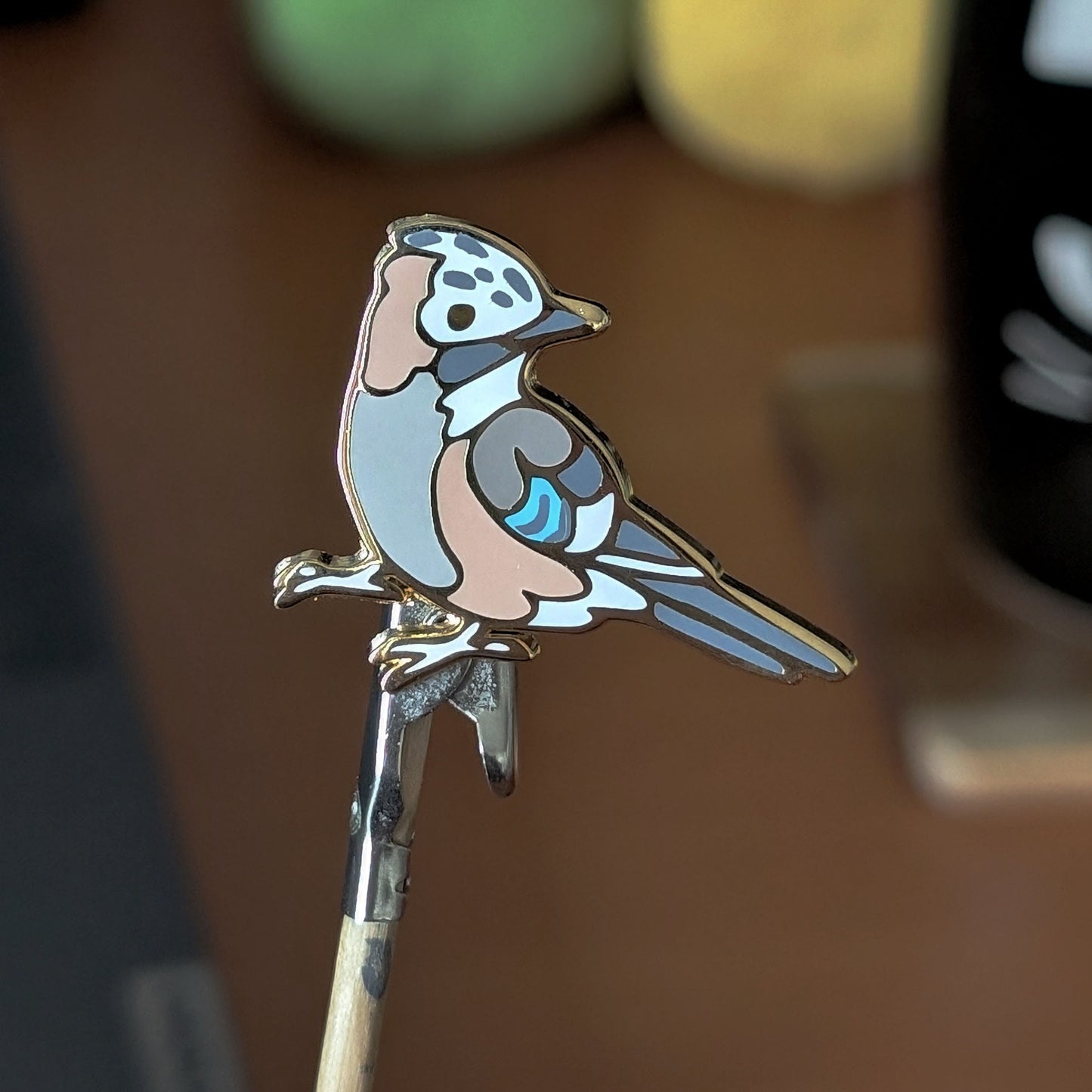 Eurasian Jay Enamel Pin