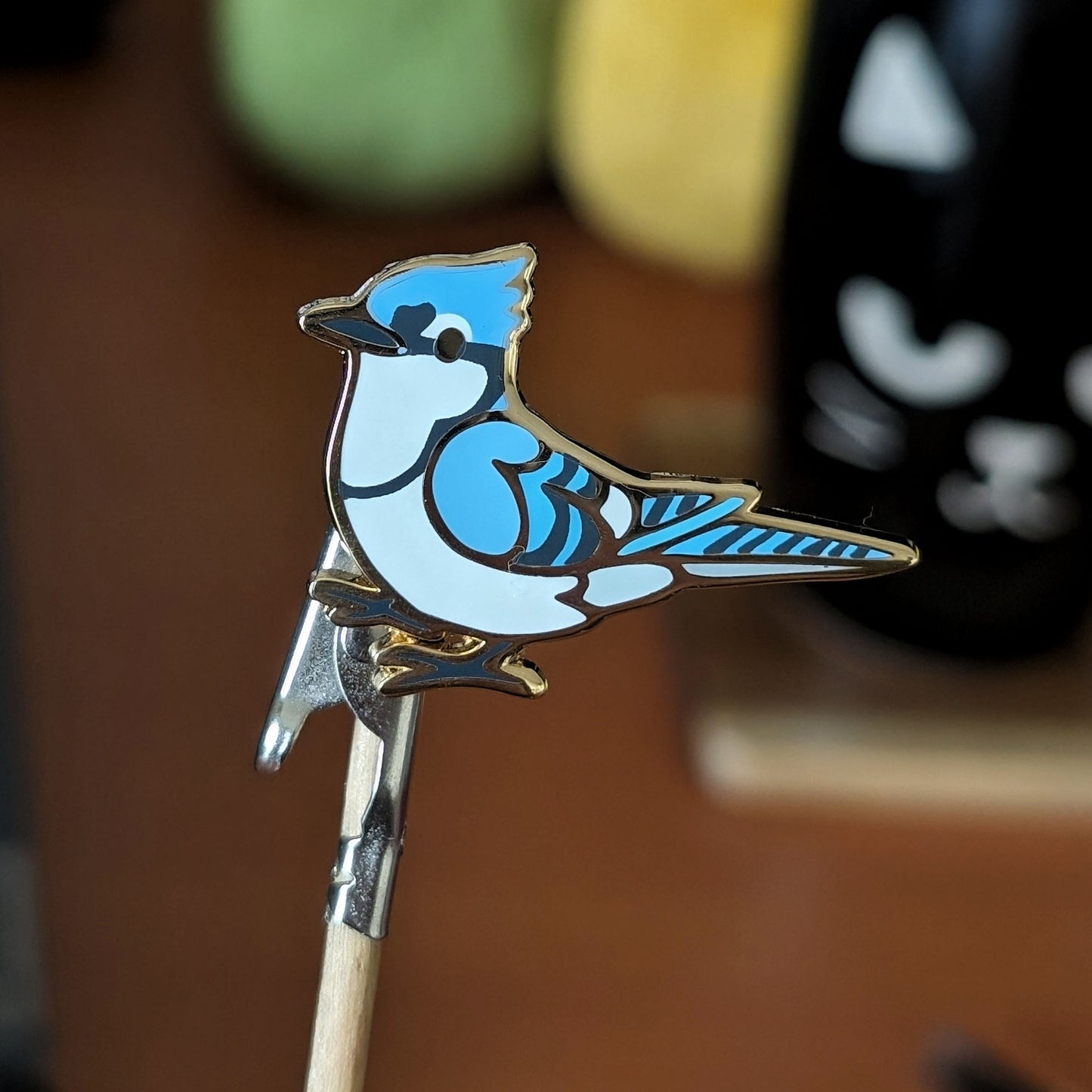 Blue Jay Enamel Pin
