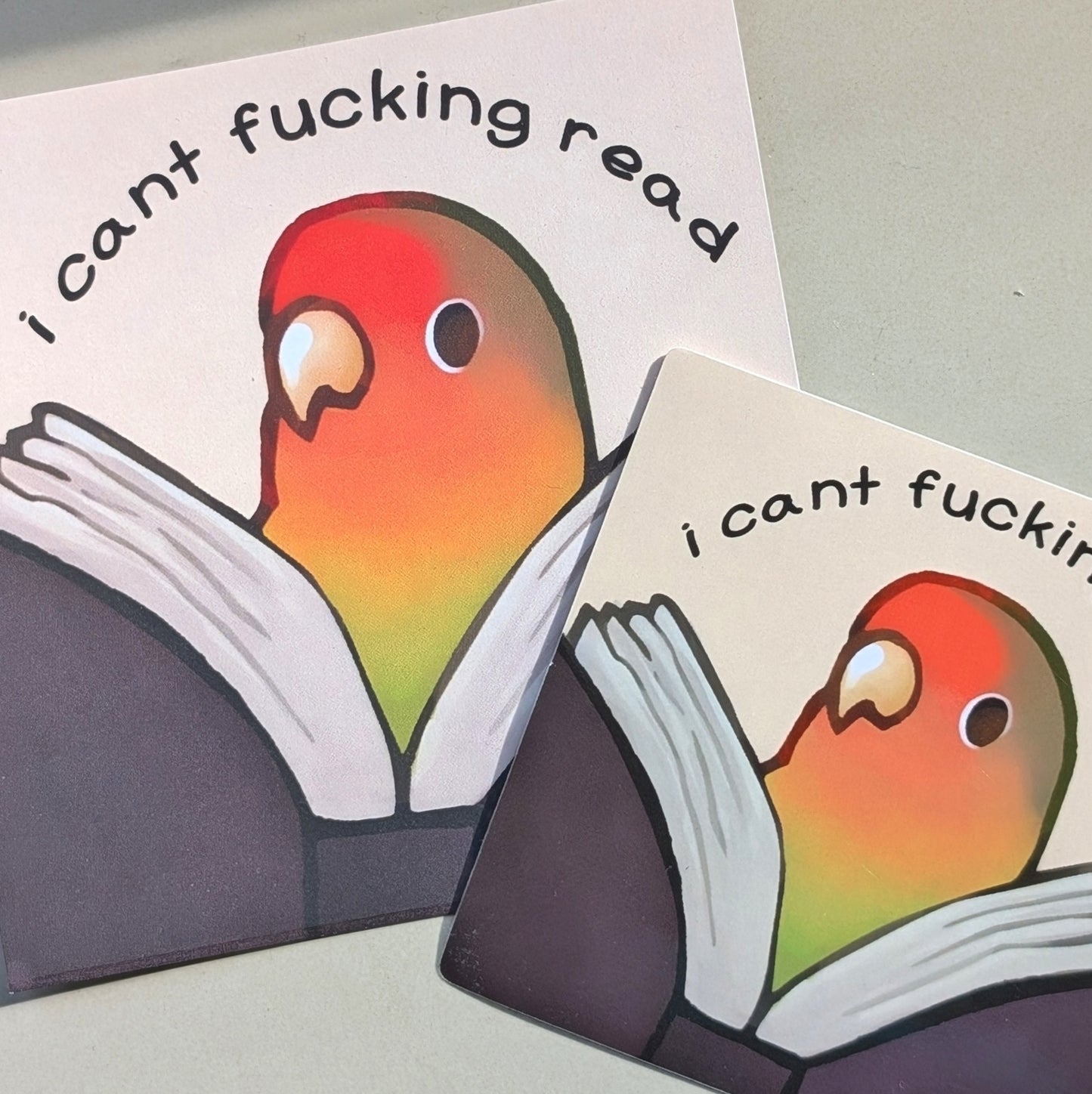 I can't read Mini Print or Vinyl Sticker