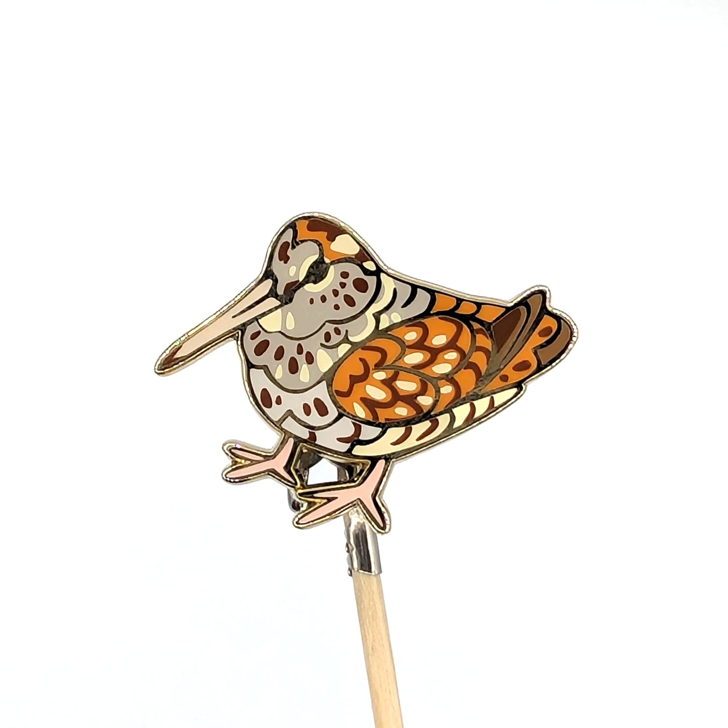 Eurasian Woodcock Enamel Pin