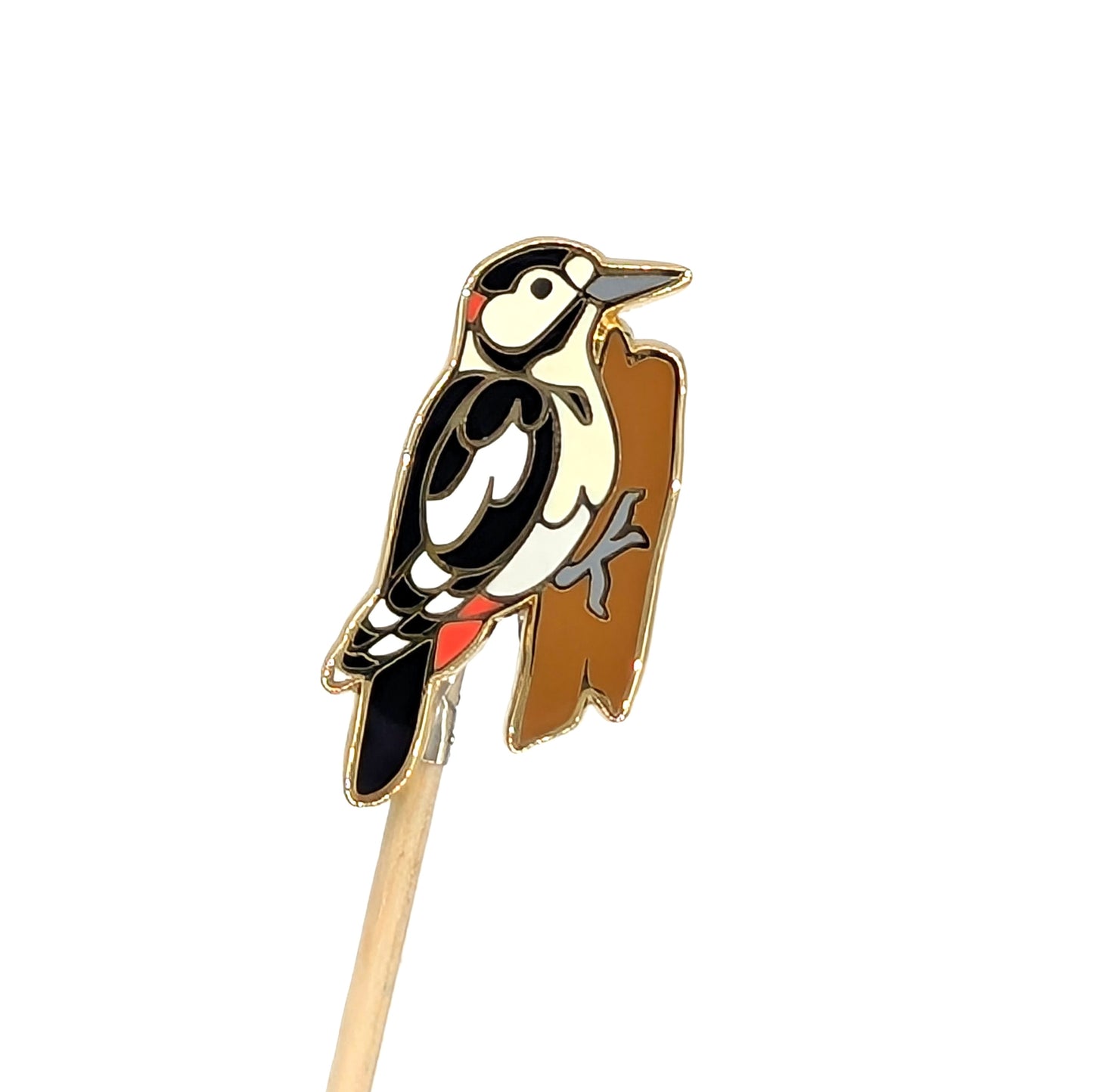 Great Spotted Woodpecker Enamel Pin