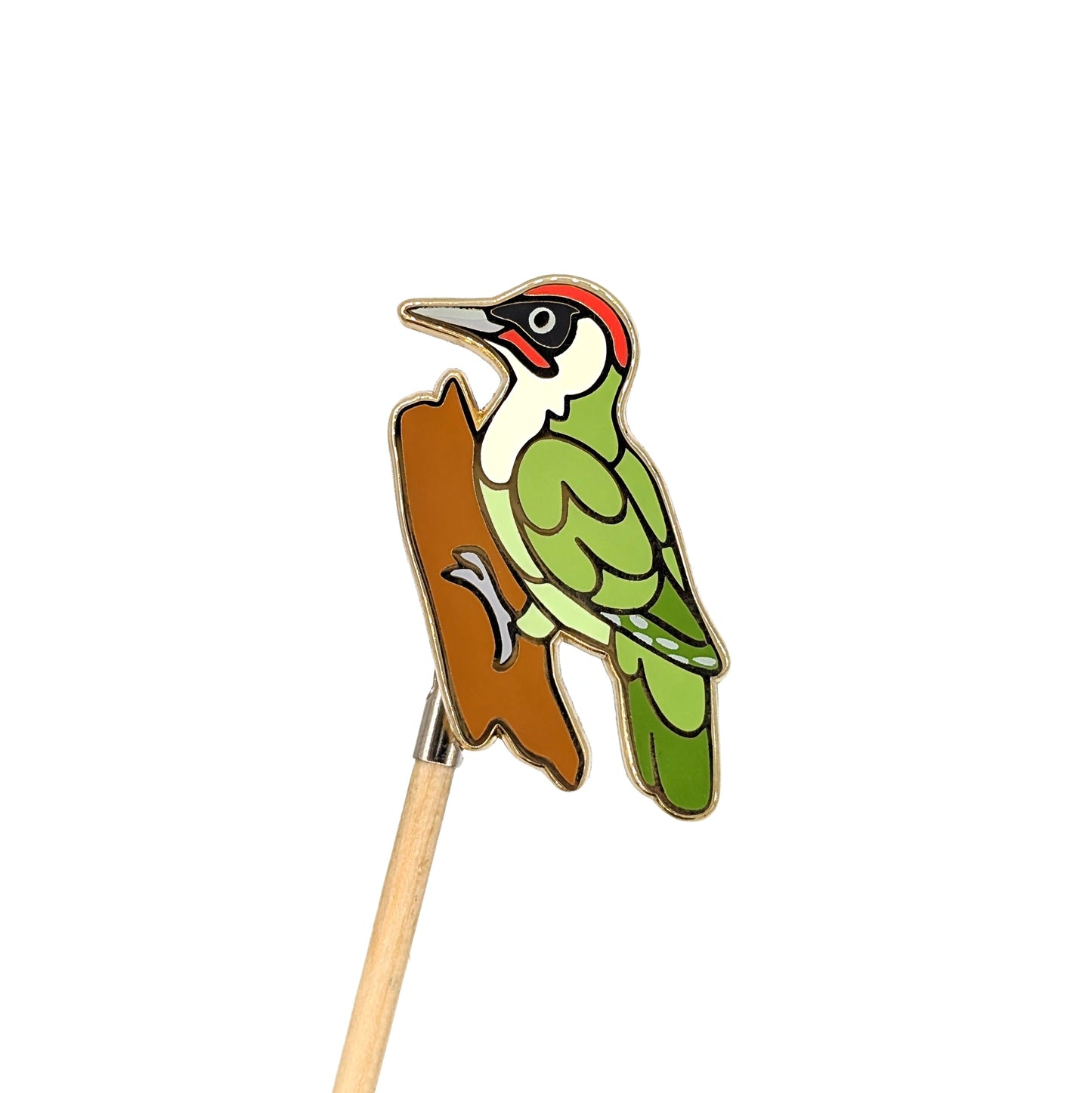 Green Woodpecker Enamel Pin