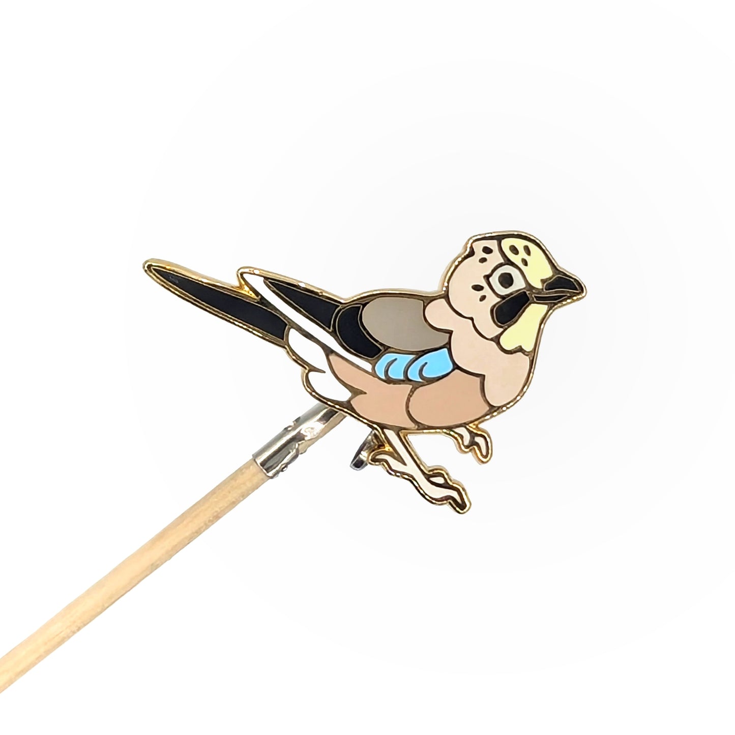Eurasian Jay Enamel Pin v2