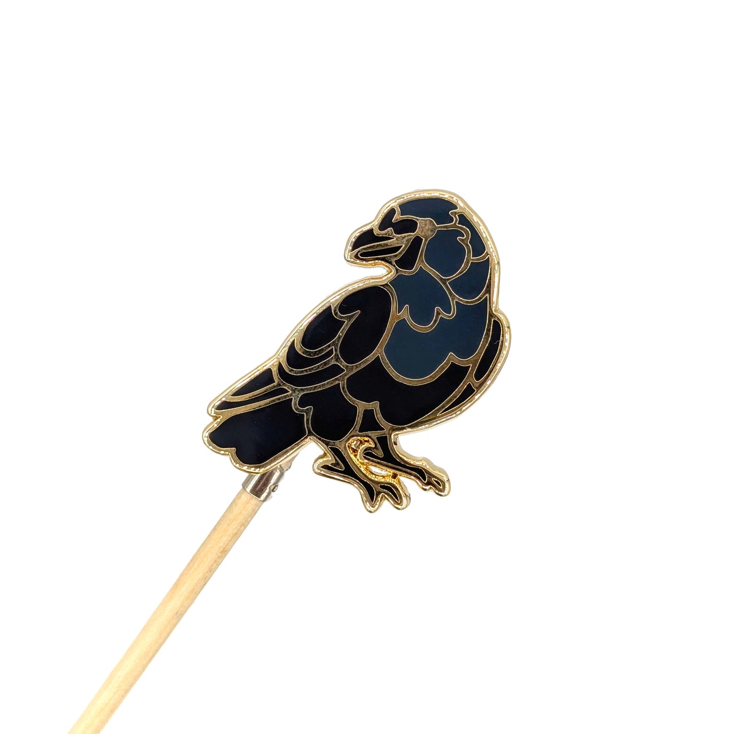 Crow Enamel Pin v2