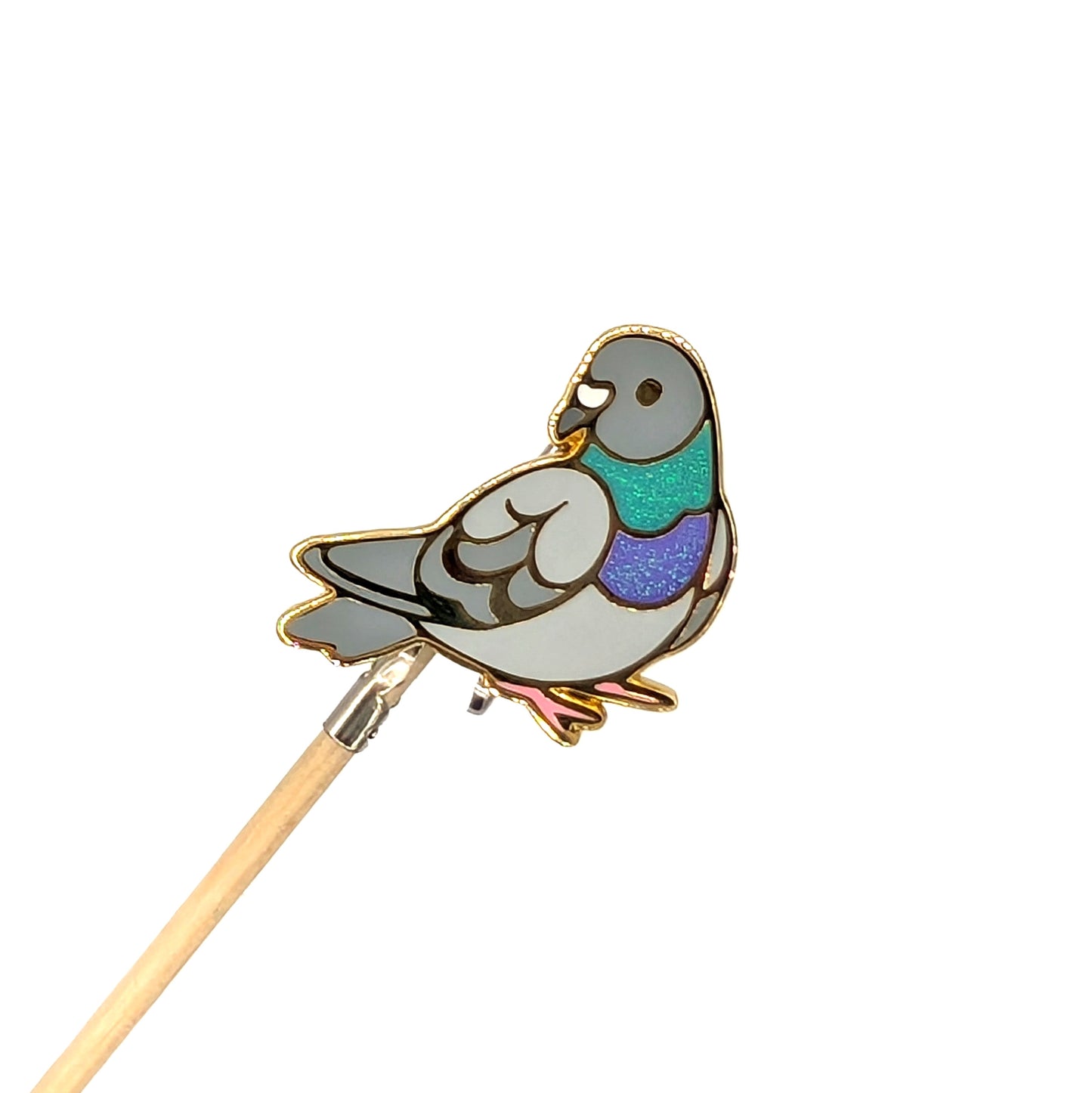 Rock Pigeon Enamel Pin v2