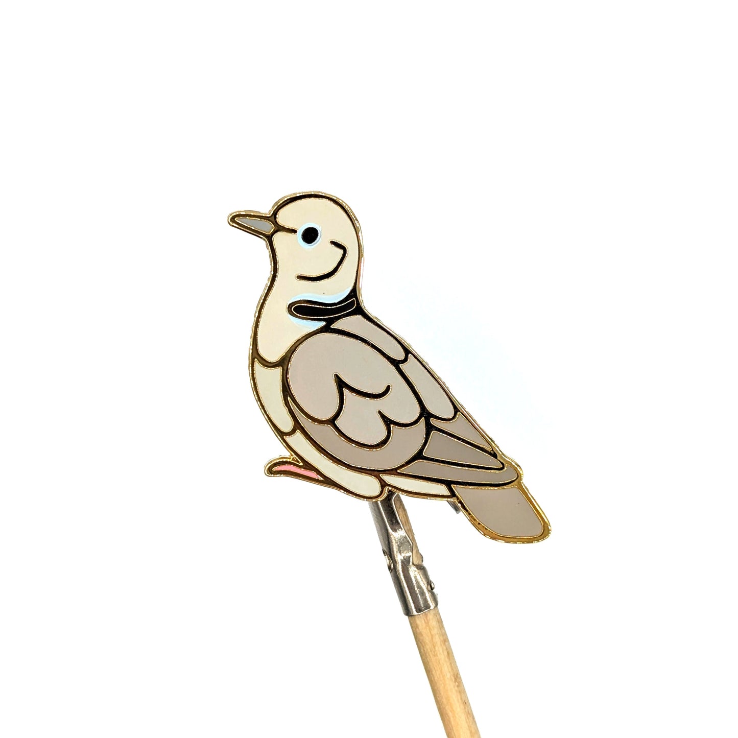 Collared Dove Enamel Pin
