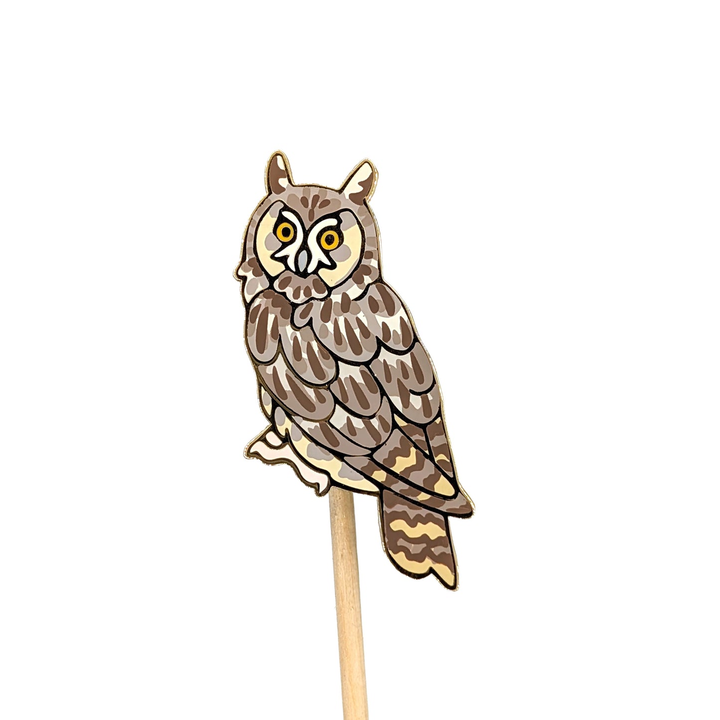 Long-eared Owl Enamel Pin