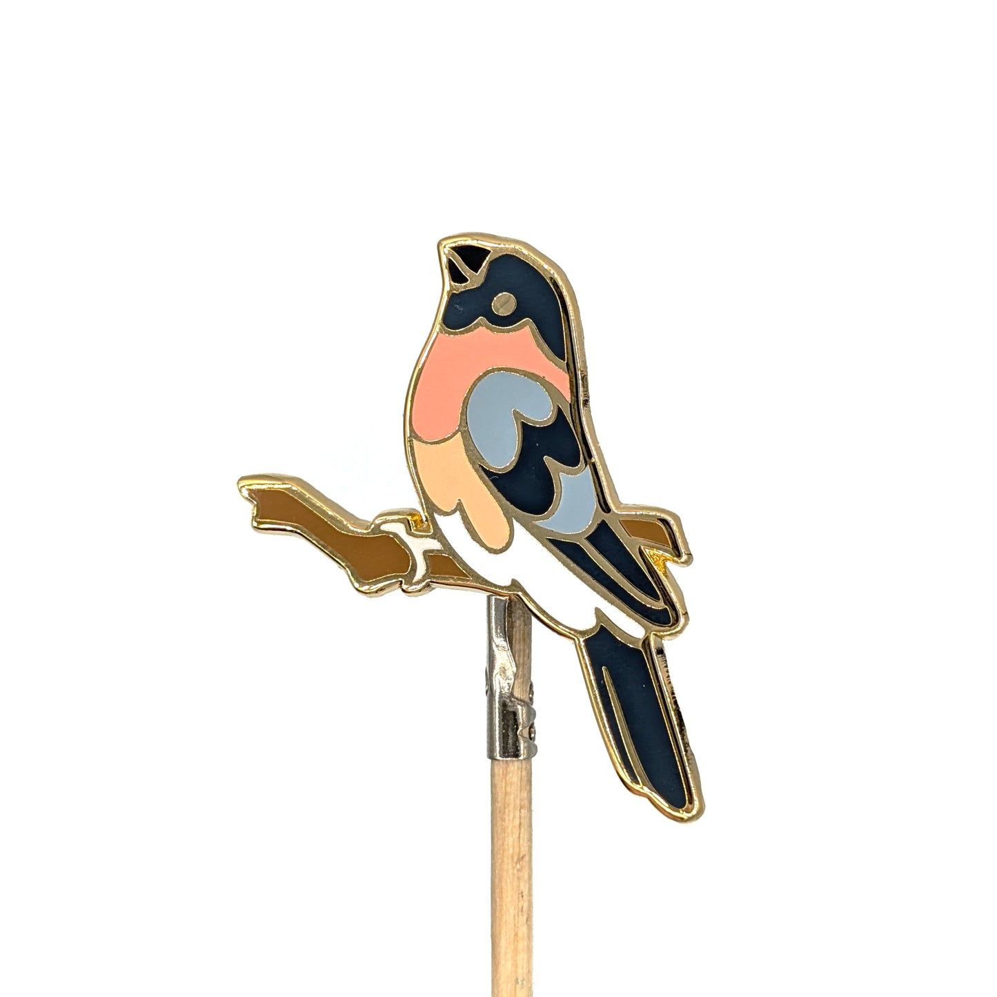 Bullfinch Enamel Pin
