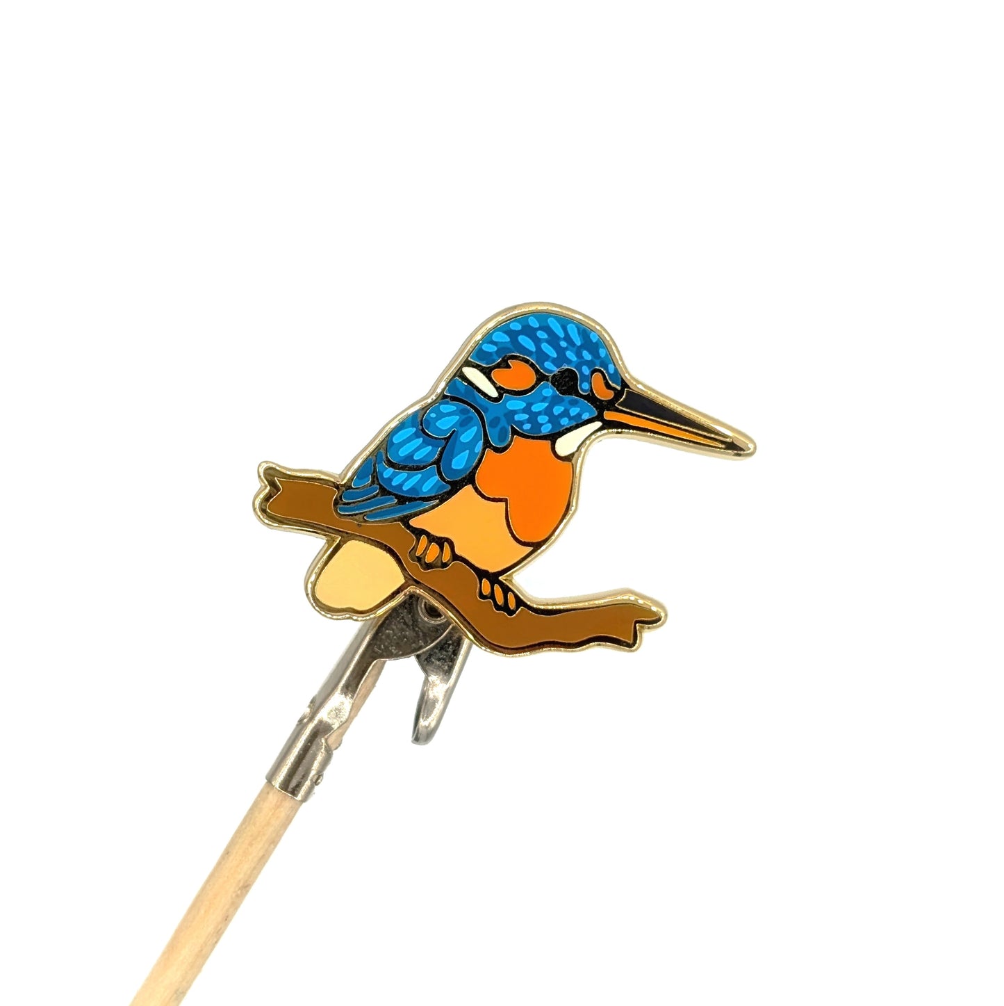 Common Kingfisher Enamel Pin