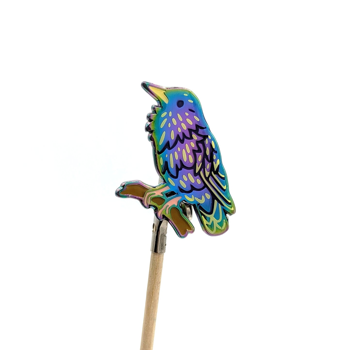 Starling Enamel Pin