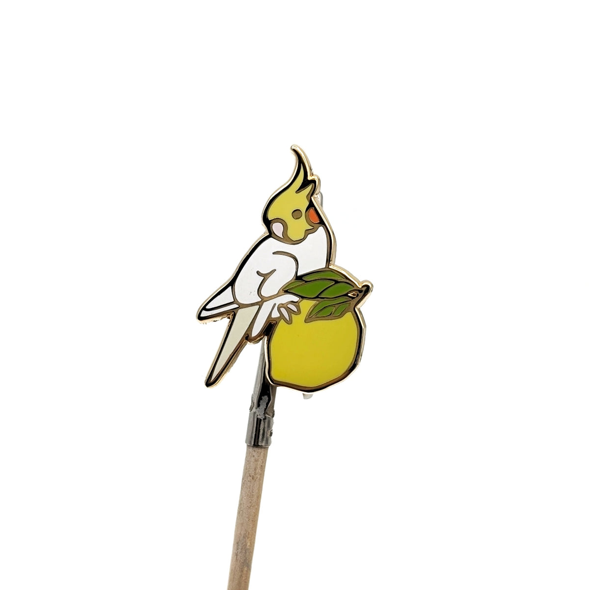 Lemon Cockatiel Enamel Pin
