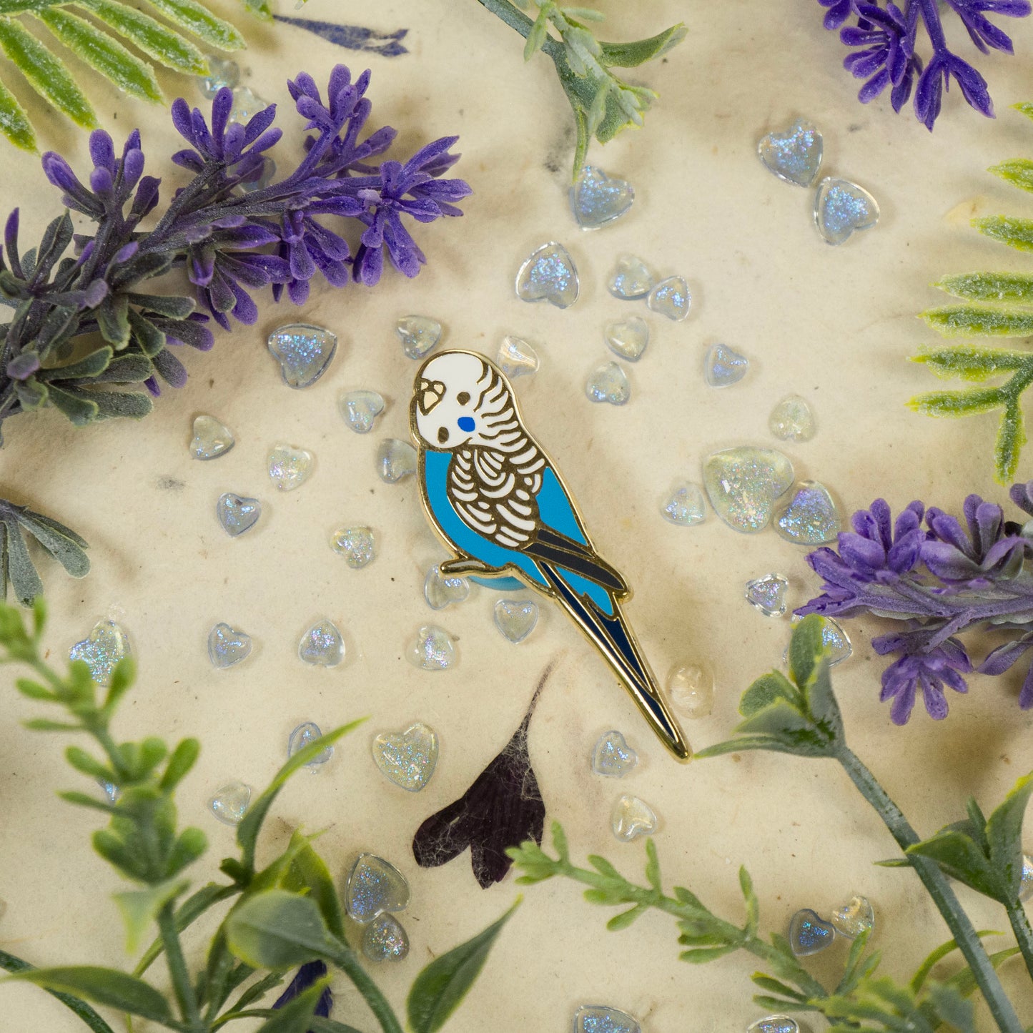Budgie Enamel Pin v2