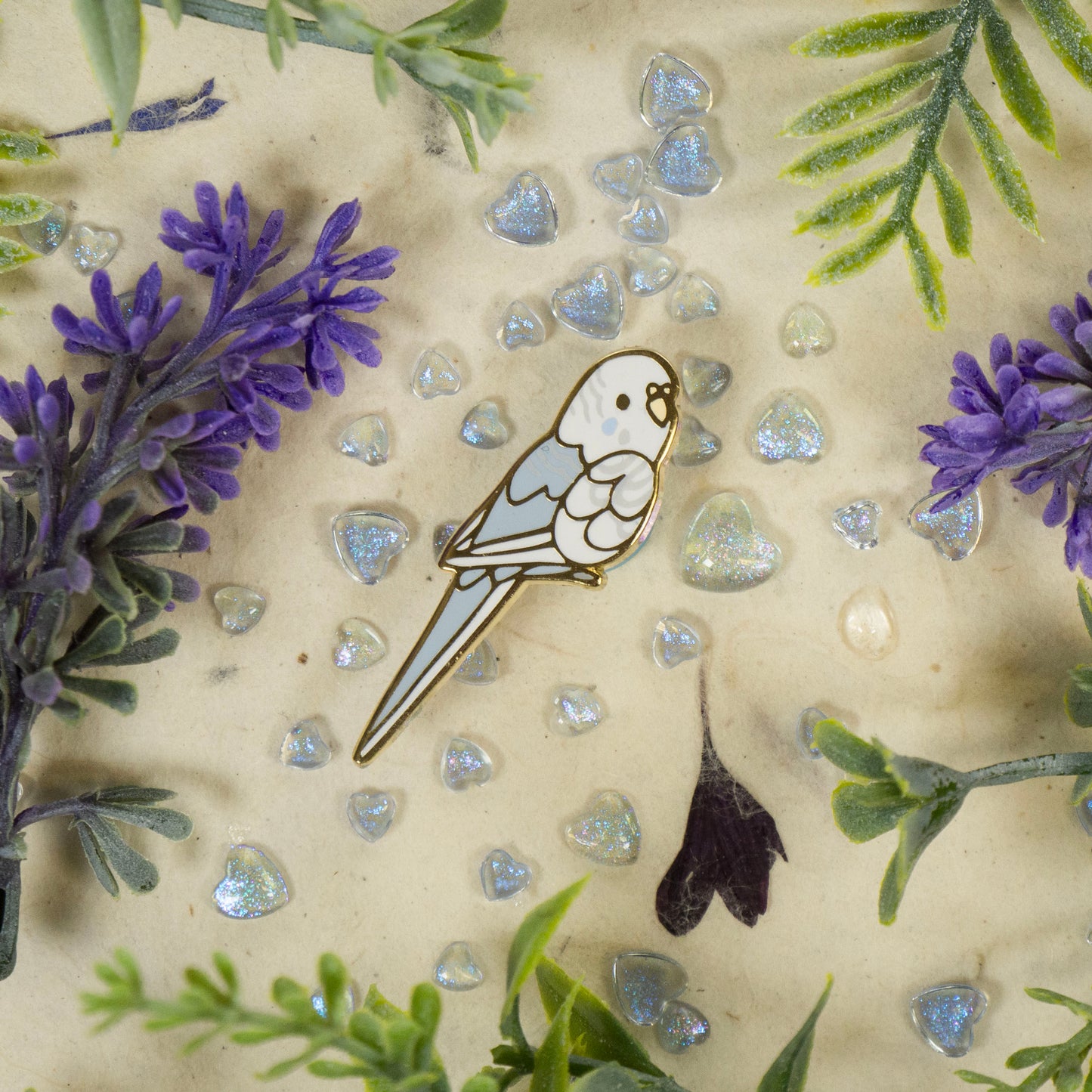 Budgie Enamel Pin v2