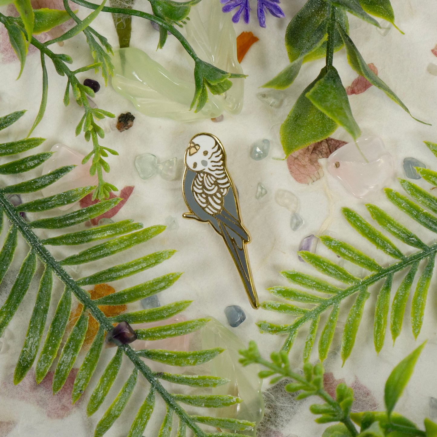 Budgie Enamel Pin v2