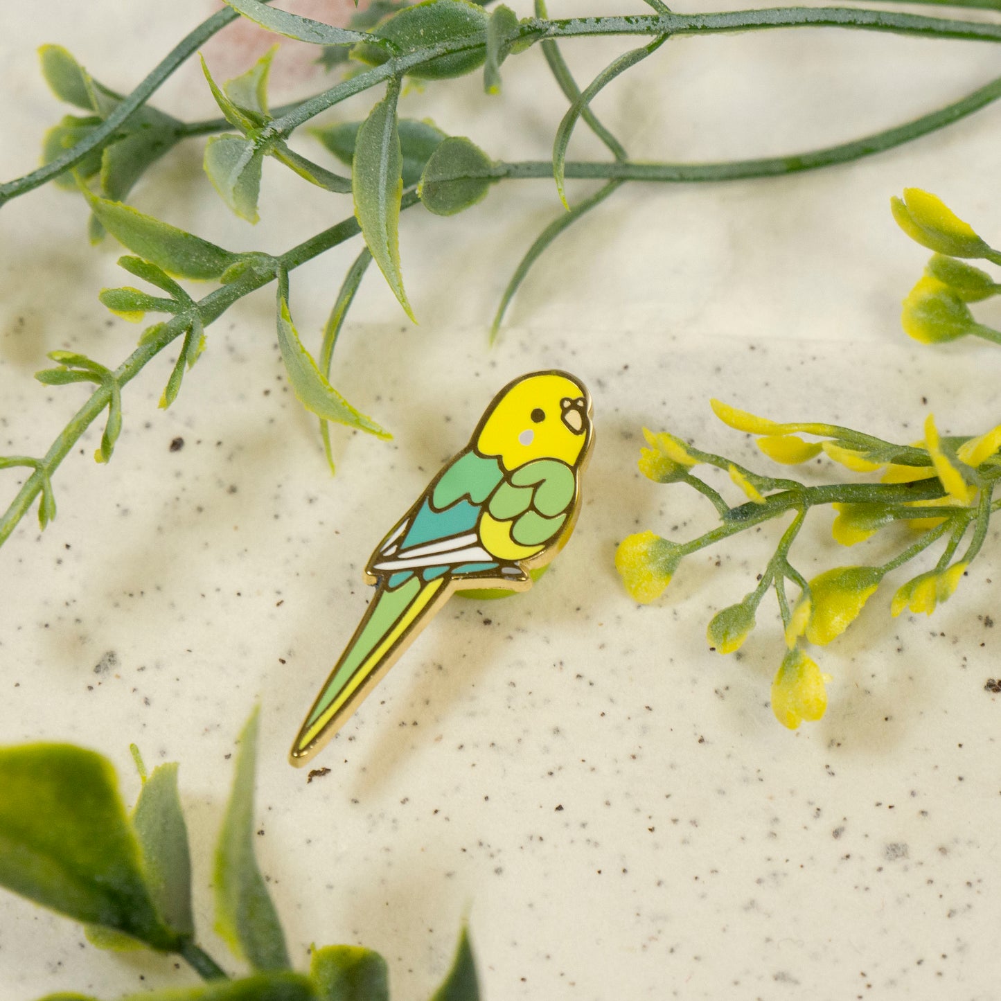 Budgie Enamel Pin v2