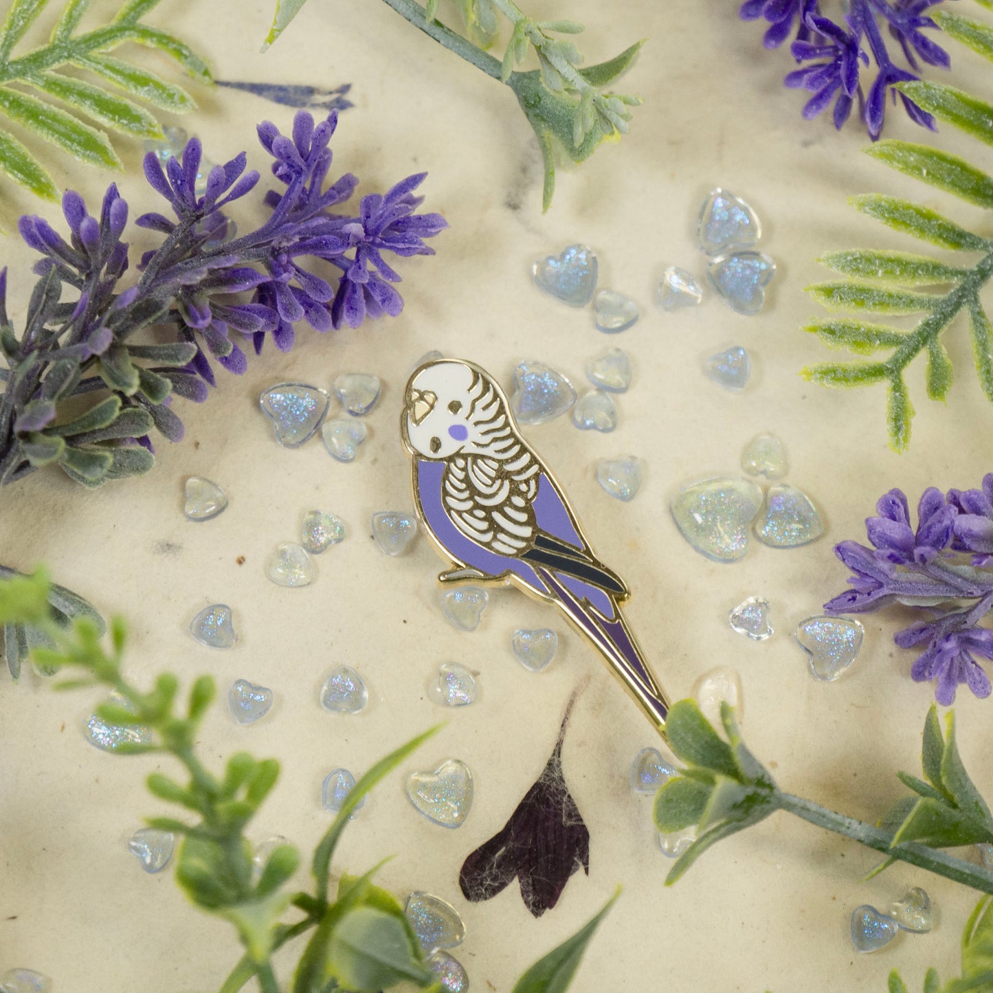 Budgie Enamel Pin v2