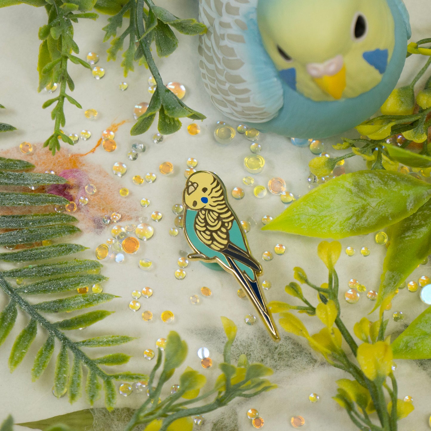 Budgie Enamel Pin v2