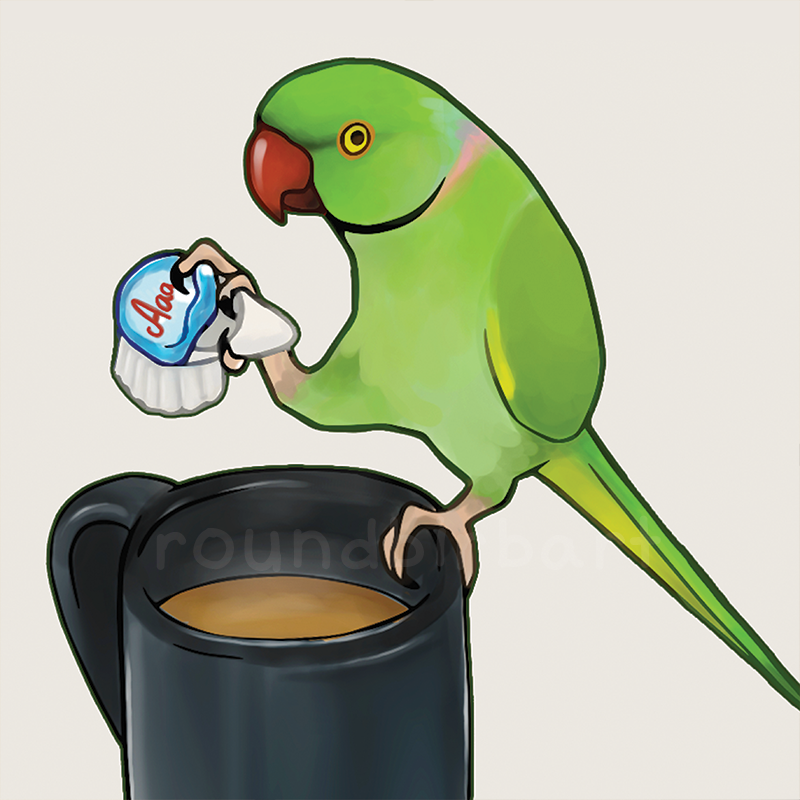 Ringneck Coffee Vinyl Sticker