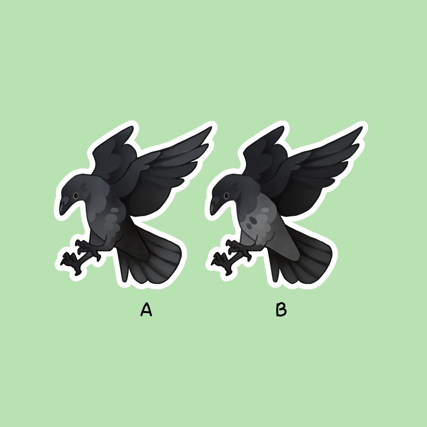 Crow Acrylic Keychain