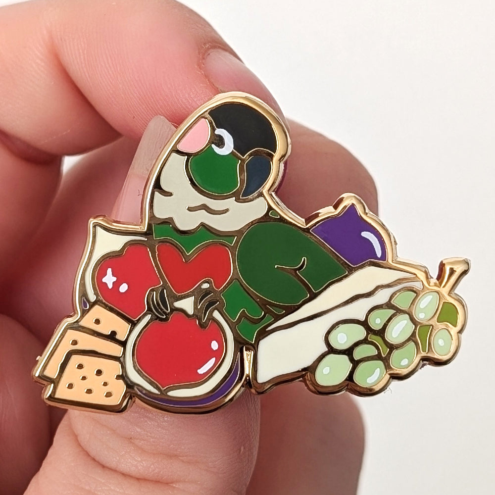 Charcuterie Conure Pin