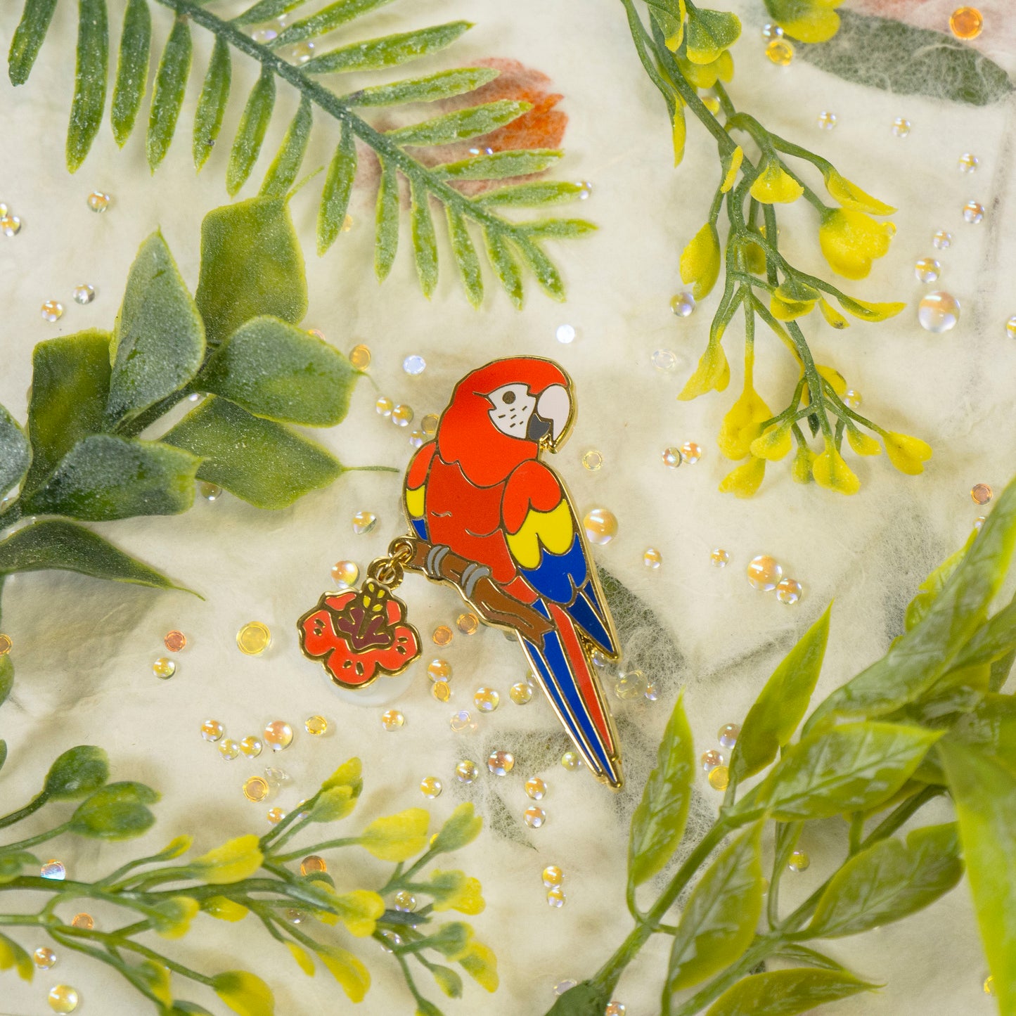 Scarlet Macaw Pin