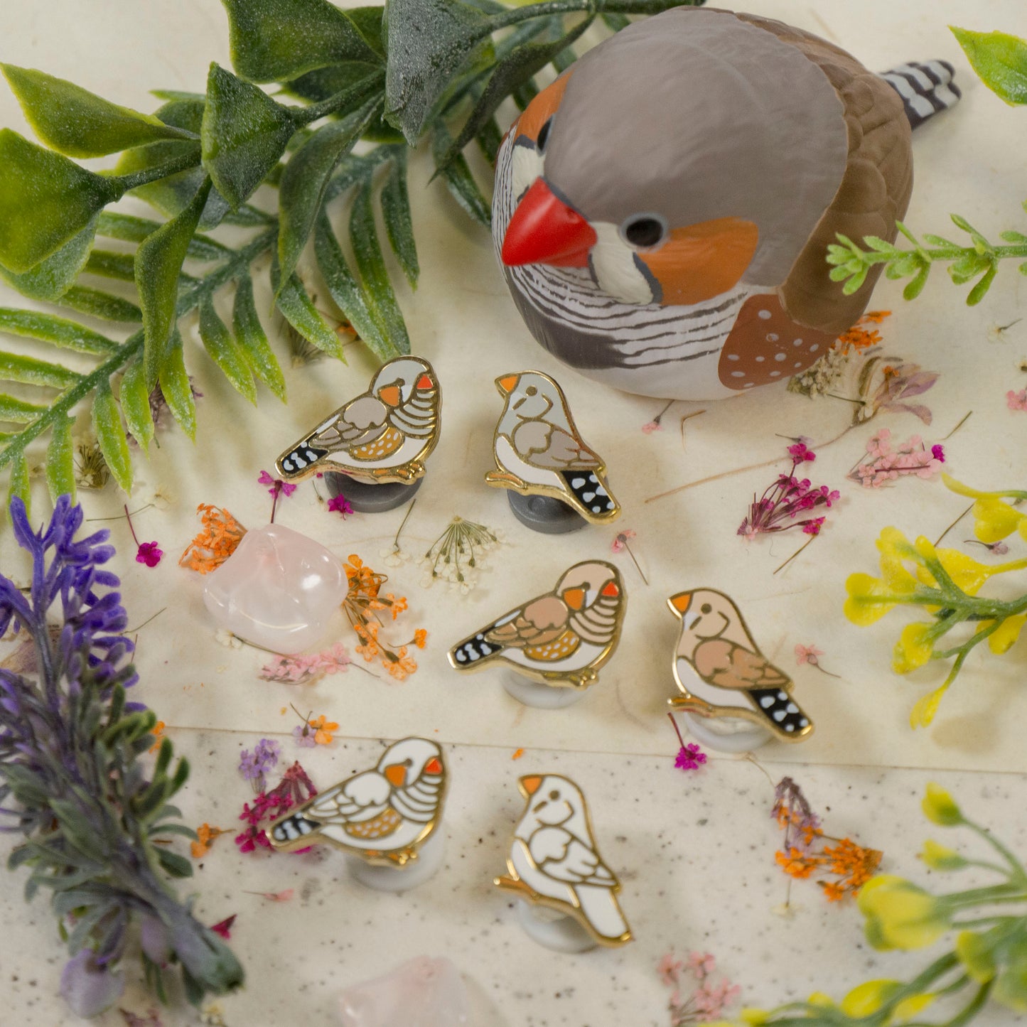 Zebra Finch Mini Pin