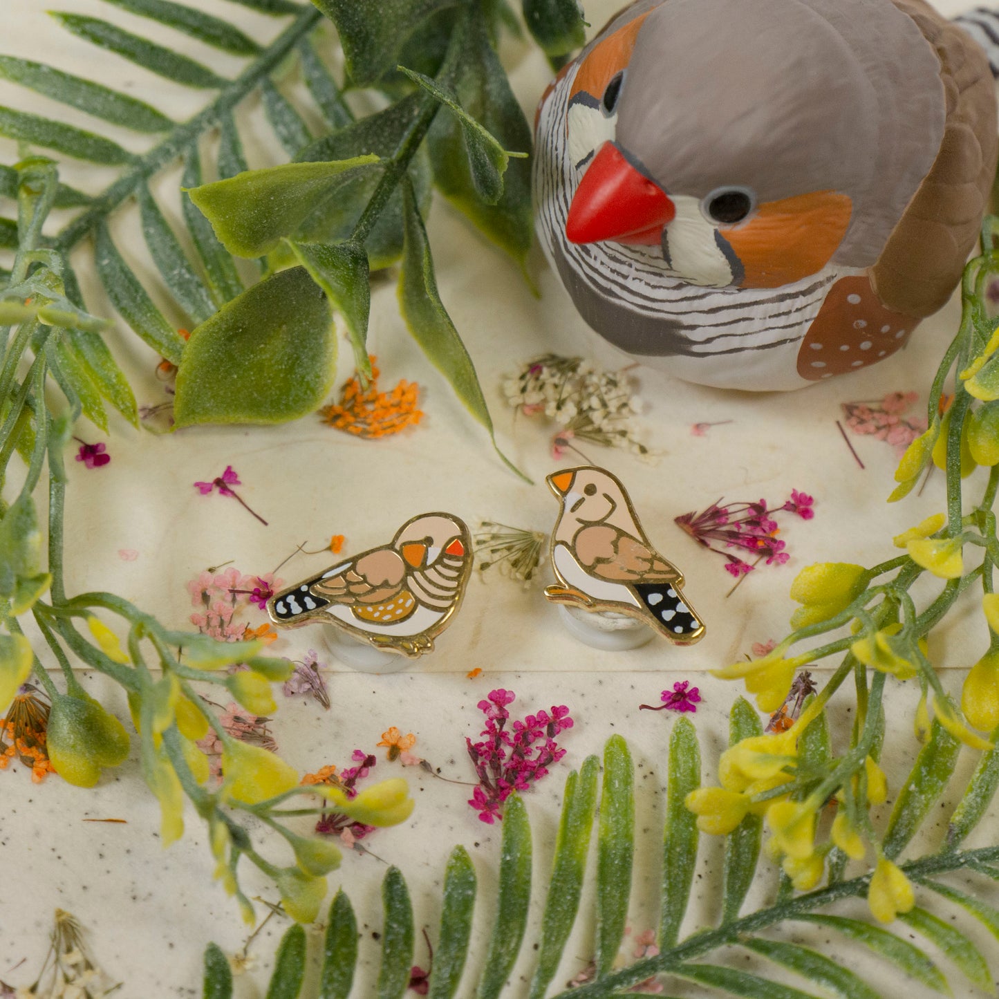 Zebra Finch Mini Pin