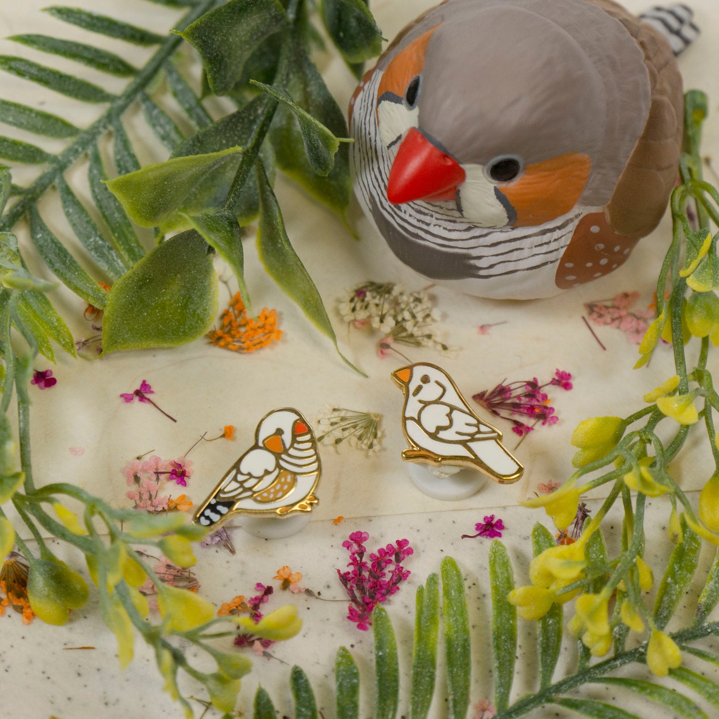 Zebra Finch Mini Pin