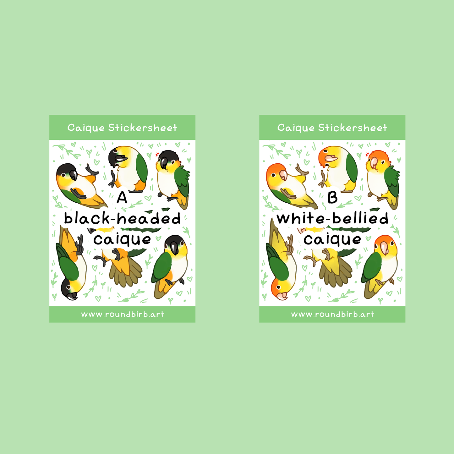 Caique Washi Stickersheet