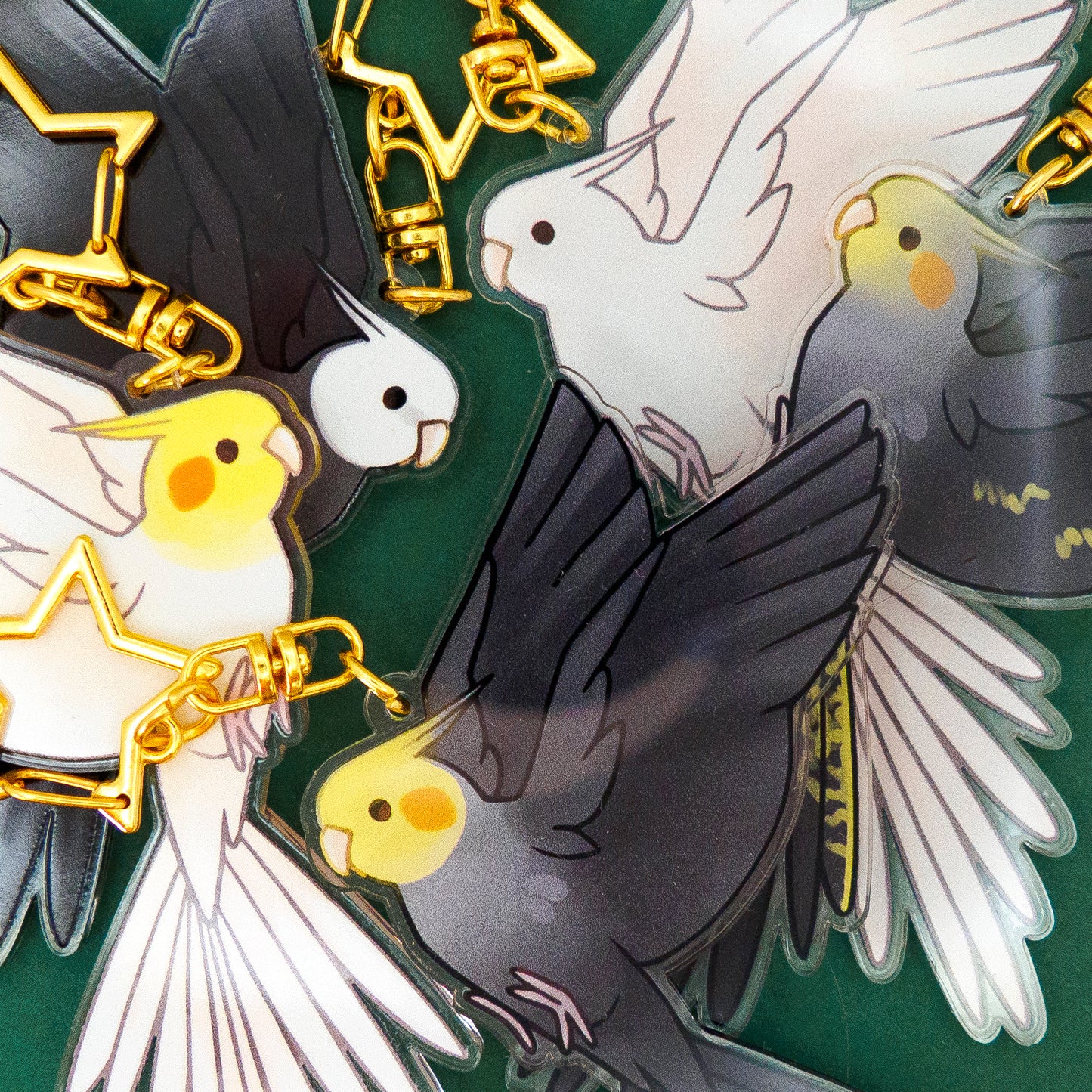 Cockatiel Acrylic Keychain