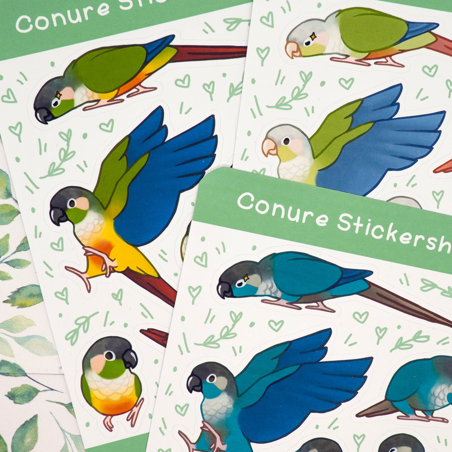 Small Conure Stickersheet