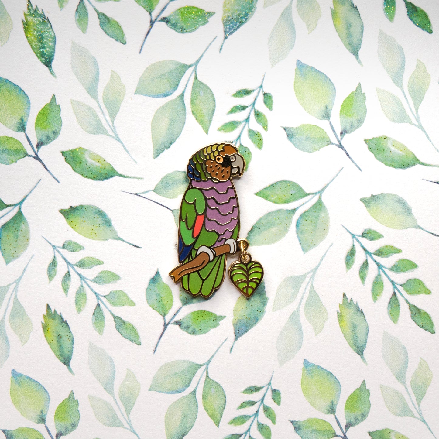 Imperial Amazon Parrot Pin