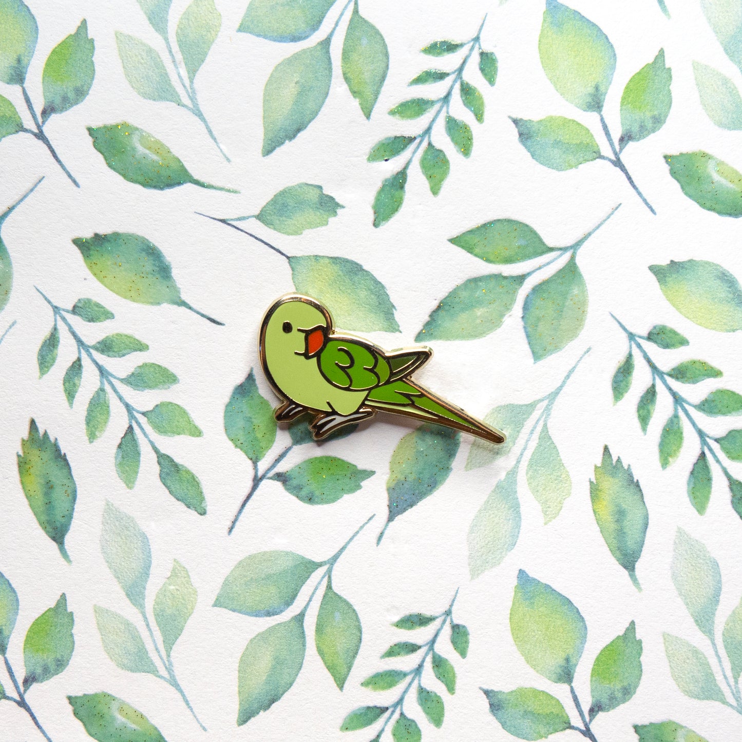 Ringneck Parrot Pin