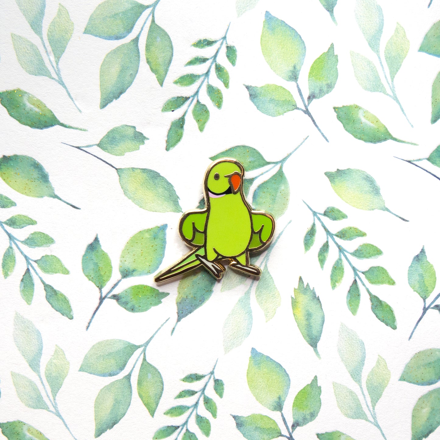 Ringneck Parrot Pin