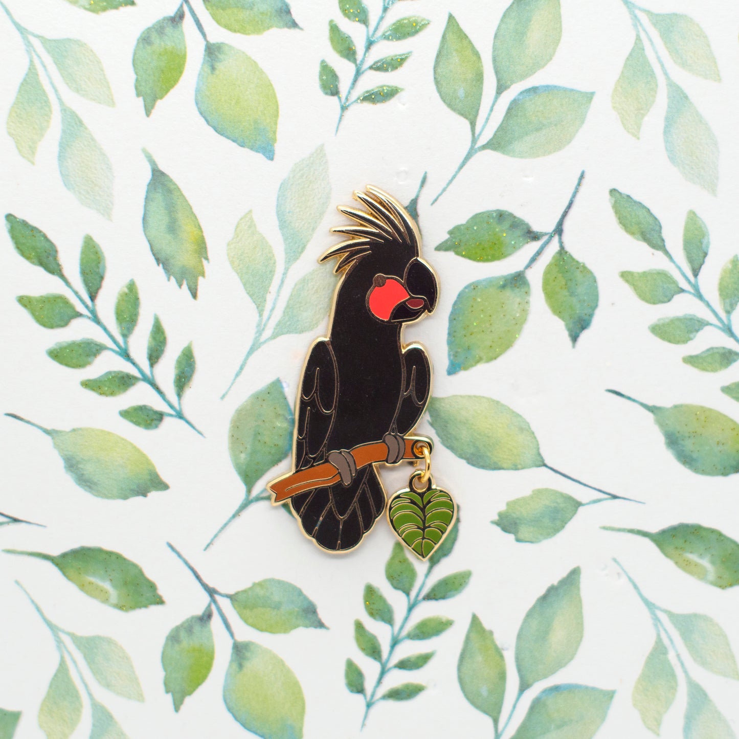 Black Palm Cockatoo Pin