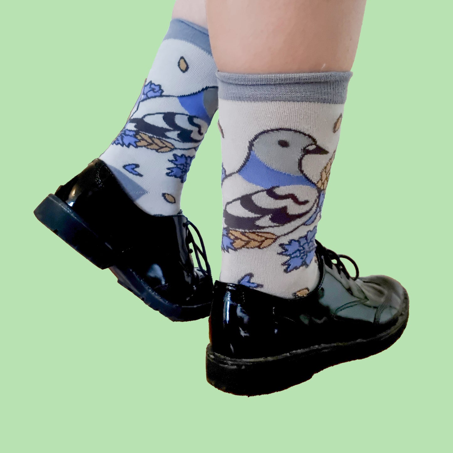 Pigeon & Cornflowers Cotton Socks
