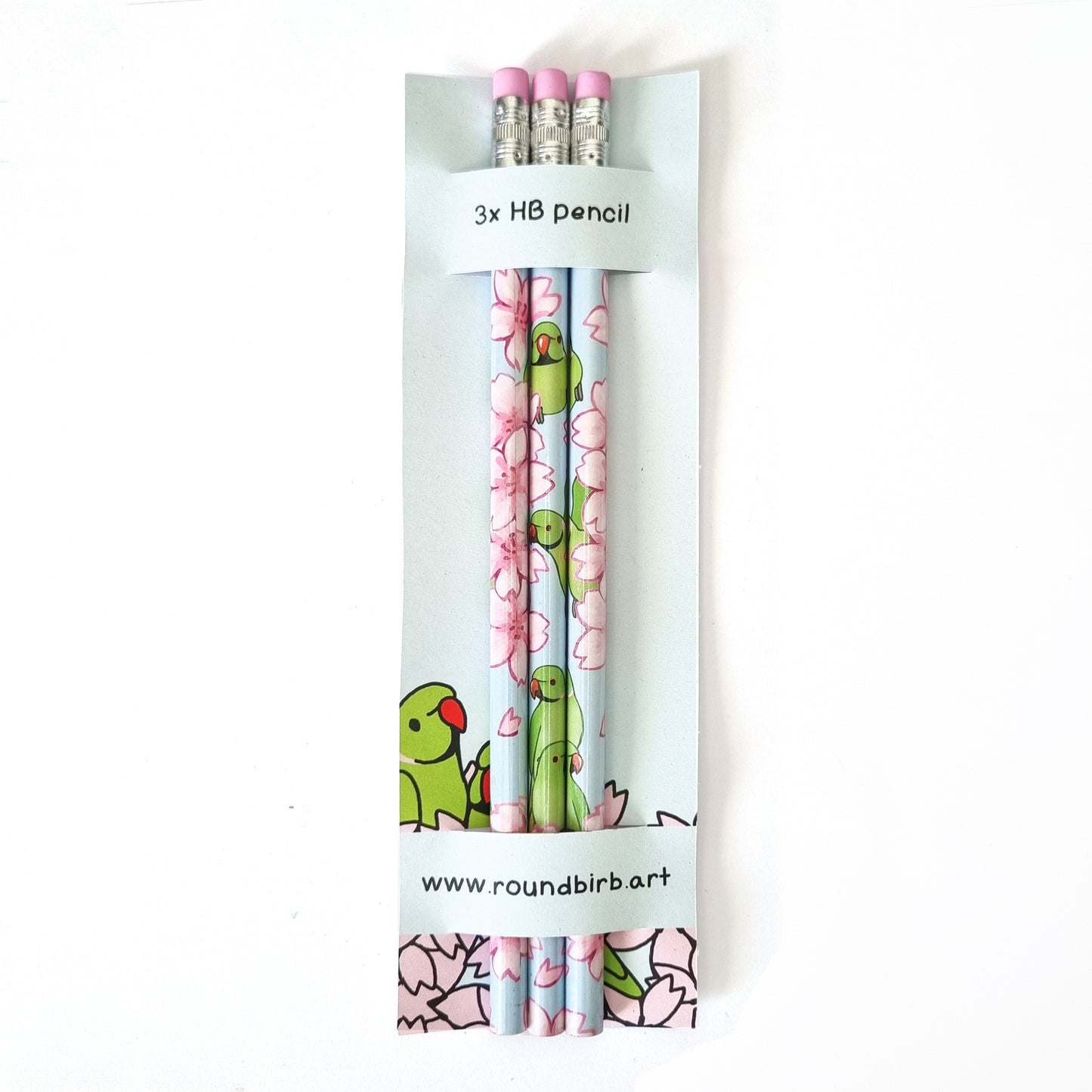 Set of 3 Ringneck HB Pencils