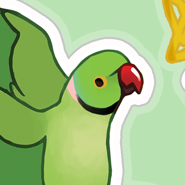 Ringneck Parrot Acrylic Keychain - XL