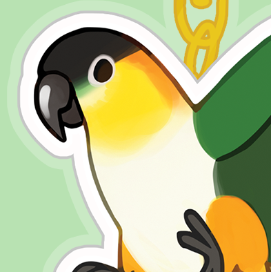 Caique Acrylic Keychain