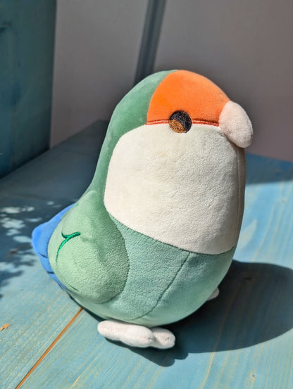 [pre-order] Peachy the Dutch Blue Lovebird Plushie