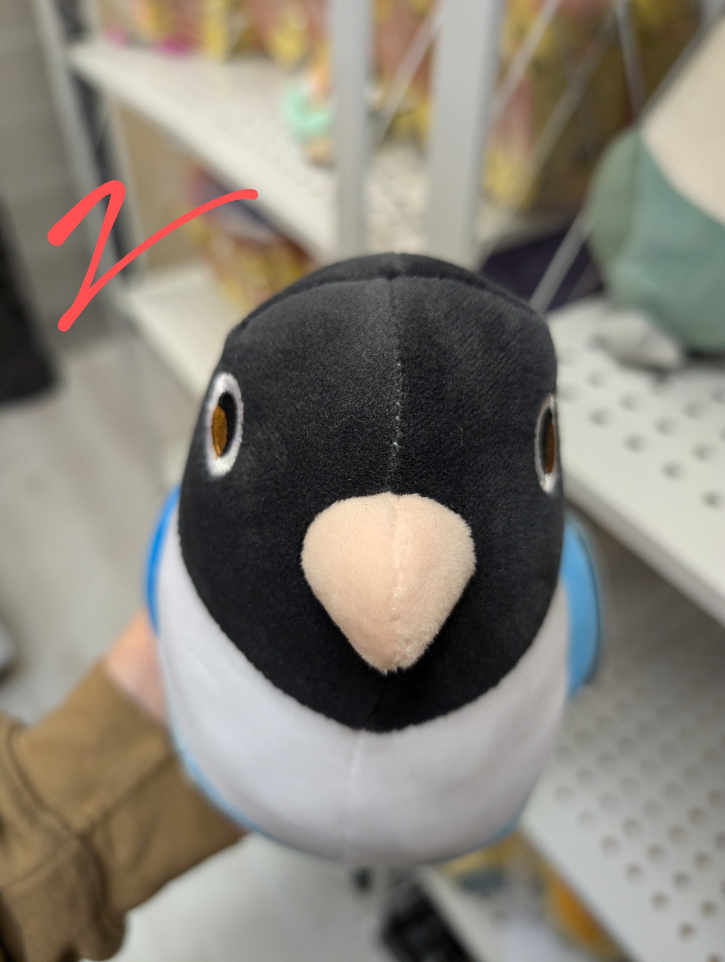 Last stock! [B-GRADE] Blue the Blue Masked Lovebird Plushie