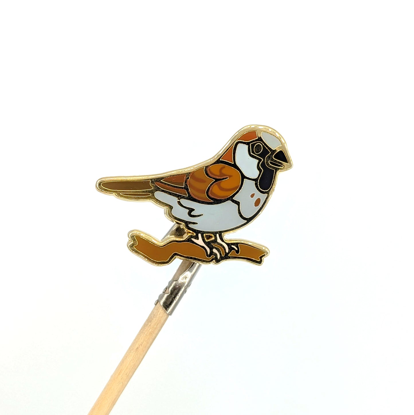 House Sparrow Enamel Pin