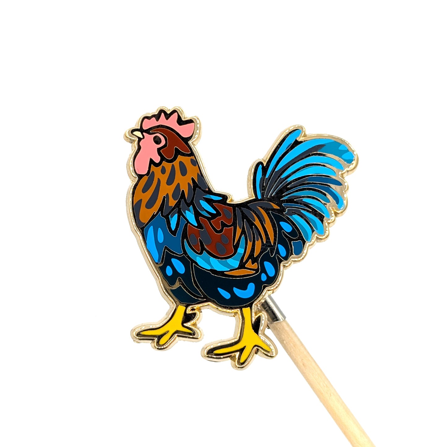 Barnevelder Chicken Enamel Pin