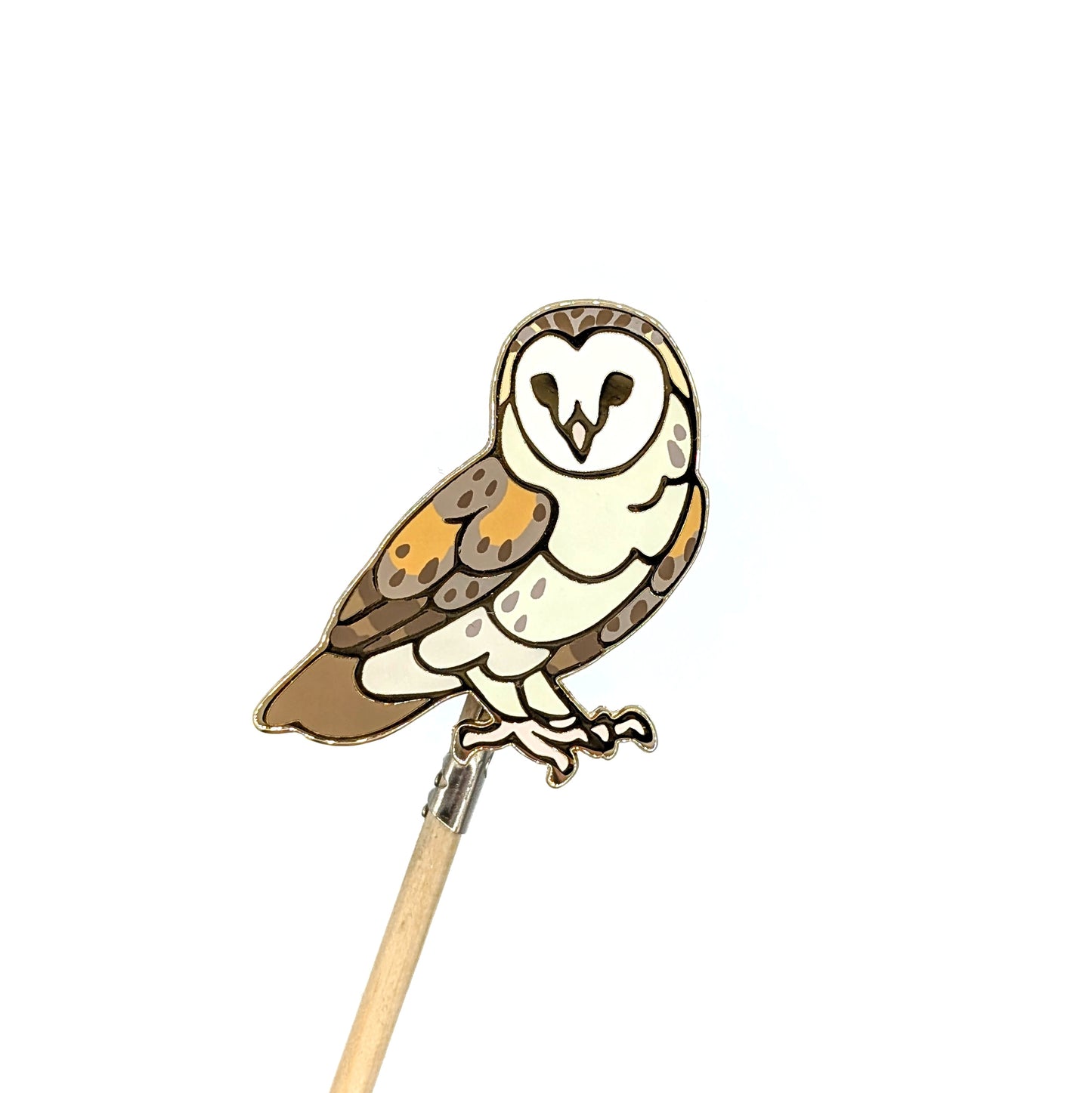 Barn Owl Enamel Pin v2