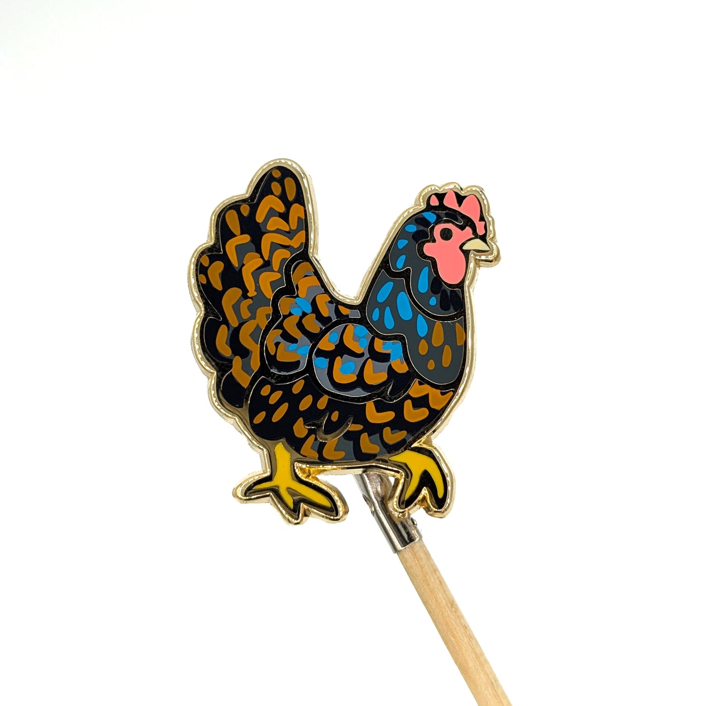 Barnevelder Chicken Enamel Pin