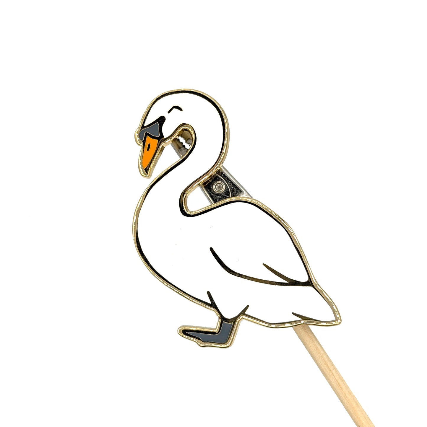 Swan Enamel Pin
