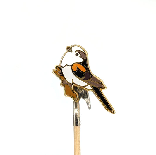 Long-tailed Tit Enamel Pin