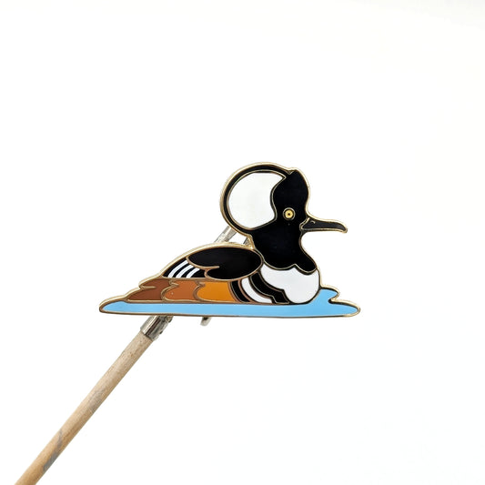Hooded Merganser Enamel Pin