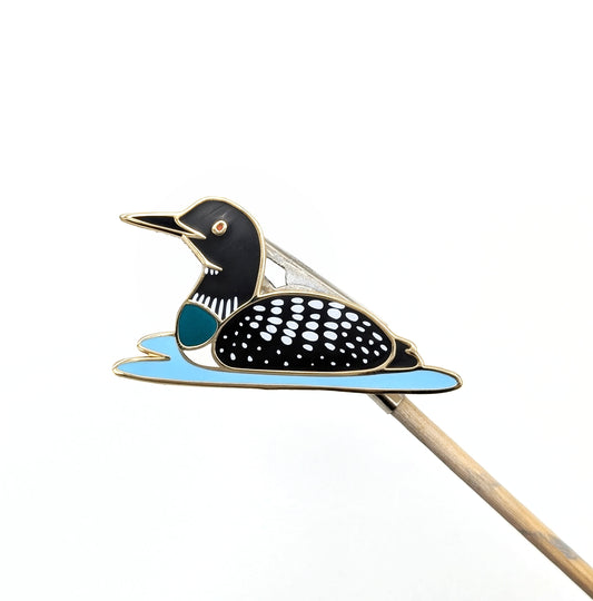 Loon Enamel Pin